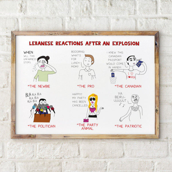 Explosion Reactions - Poster by Maya Zankoul