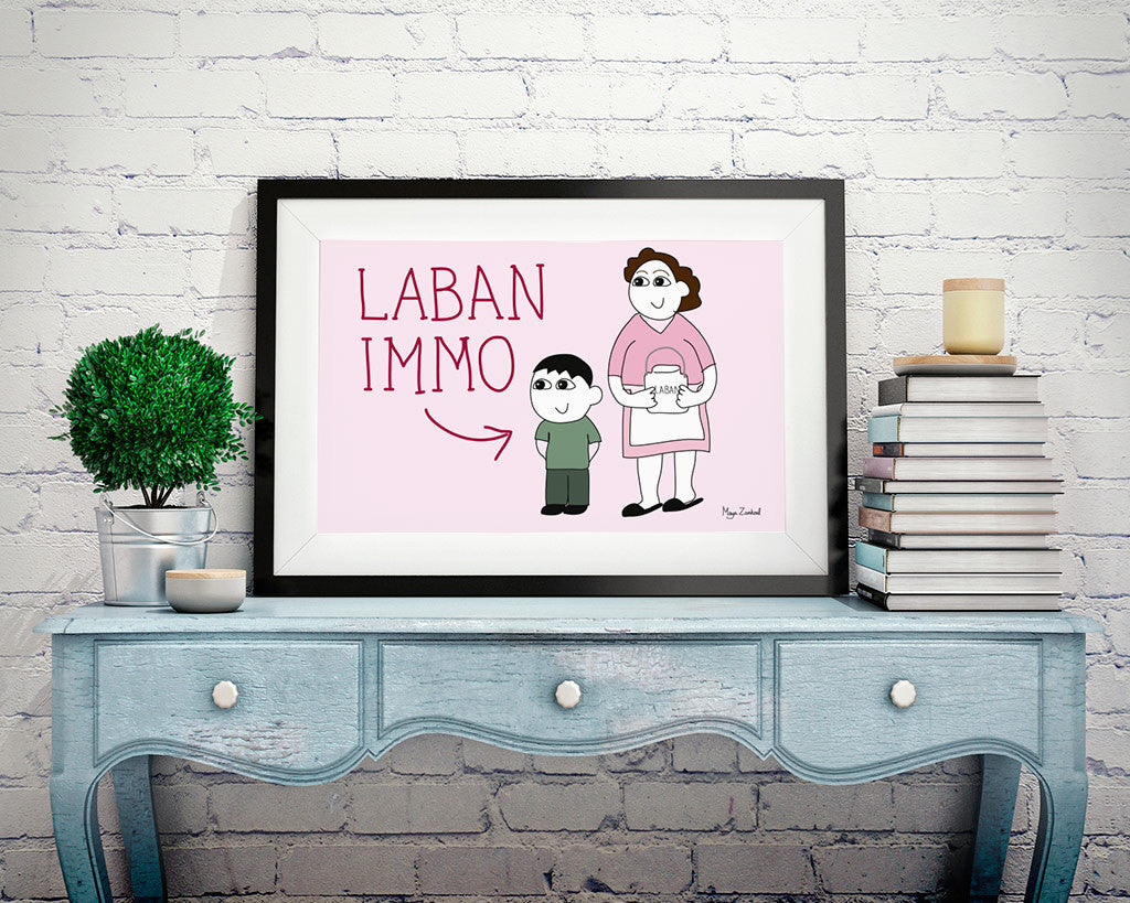 Laban Immo - Poster by Maya Zankoul
